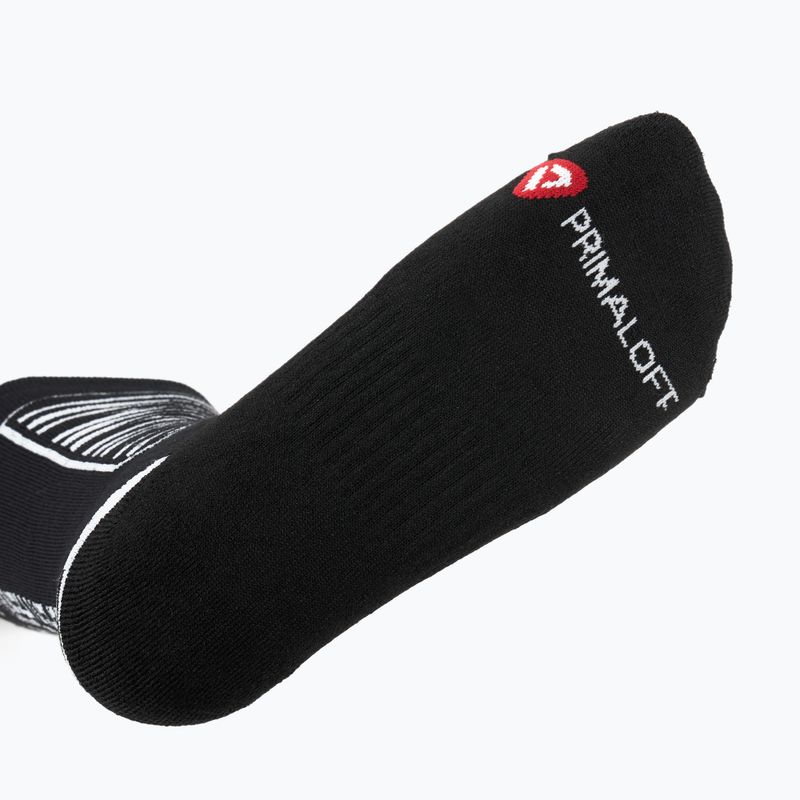 Sí zokni Mico Heavy Weight Superthermo Primaloft Merino Ski black white 4