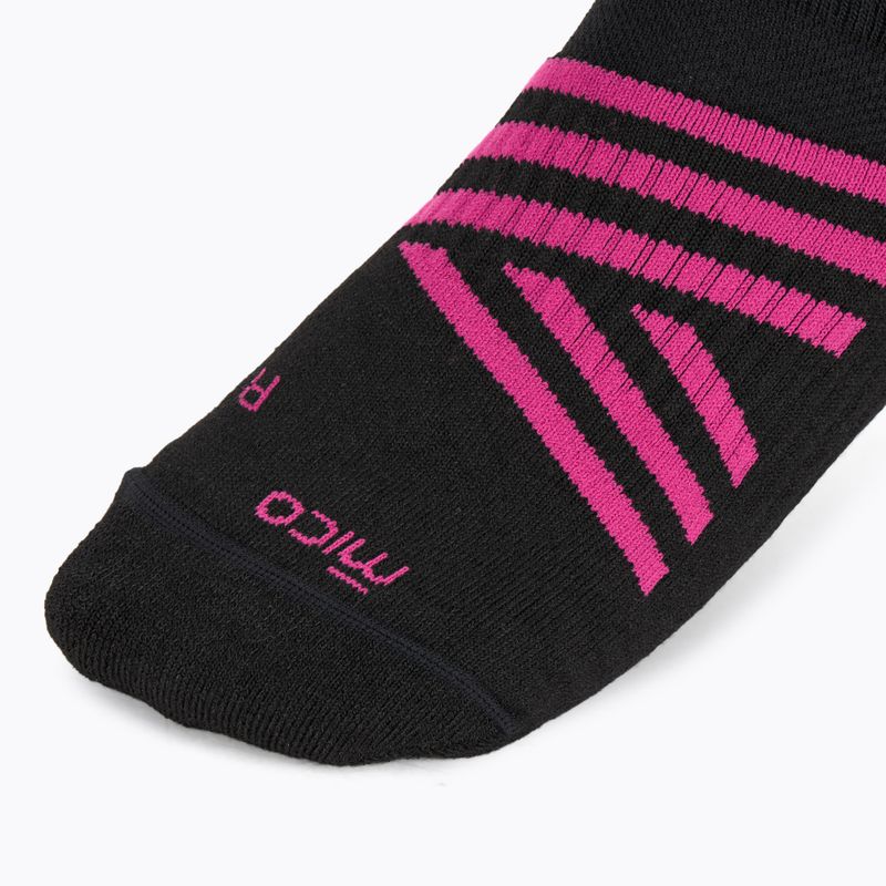 Sí zokni Mico Heavy Weight Superthermo Primaloft Merino Ski black fuchsia 3
