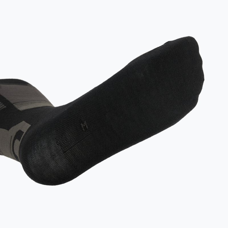 Sí zokni  Mico Light Weight Superthermo Natural Merino Ski black grey 4