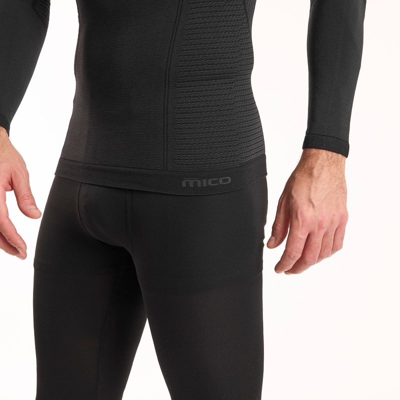 Férfi termoaktív felső Mico Odor Zero Round Neck nero 4