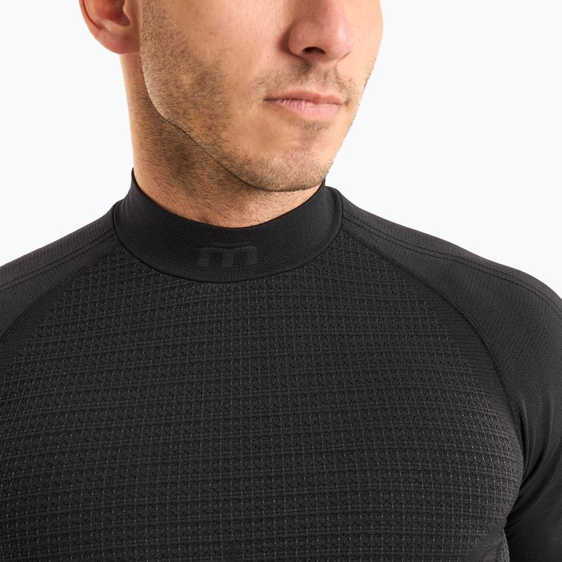 Férfi termoaktív felső Mico Odor Zero Mock Neck nero 3