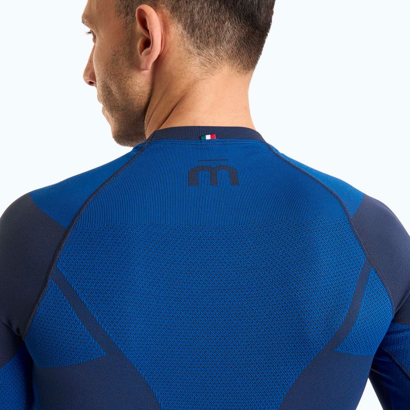 Férfi termoaktív felső Mico Warm Control Round Neck piombo 3