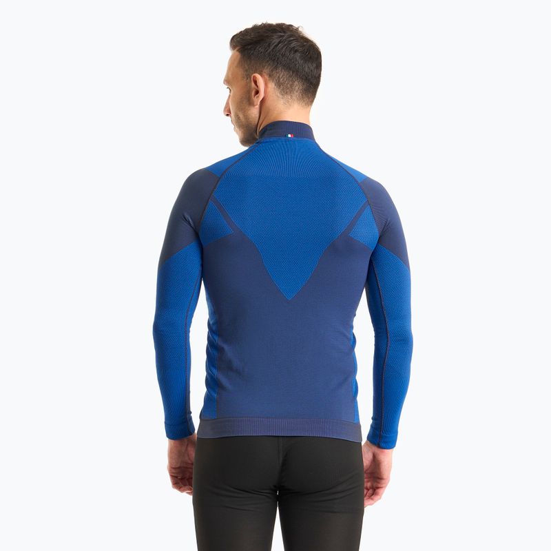 Férfi Mico Warm Control Mock Neck thermo póló kék IN01851 2