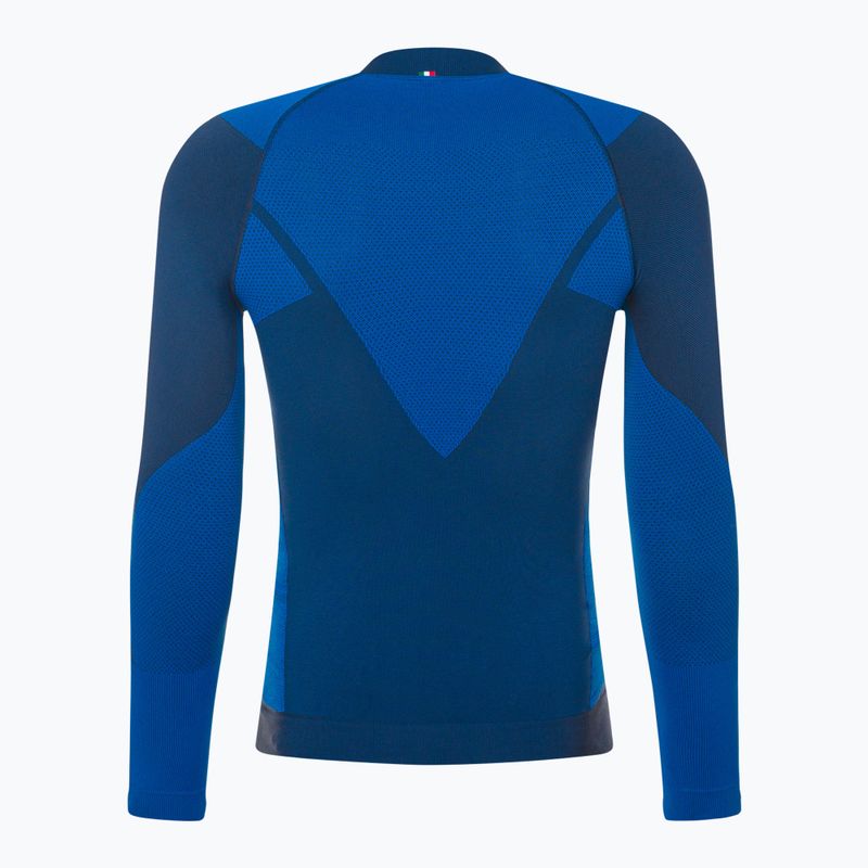 Férfi Mico Warm Control Mock Neck thermo póló kék IN01851 7