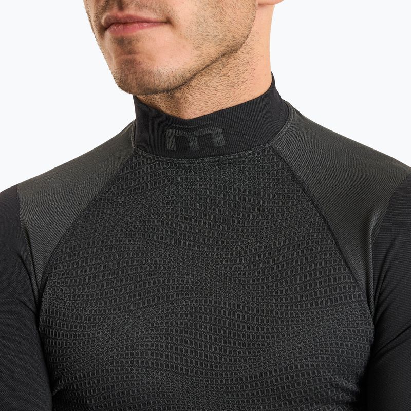Férfi termoaktív felső Mico Warm Control Mock Neck nero 3