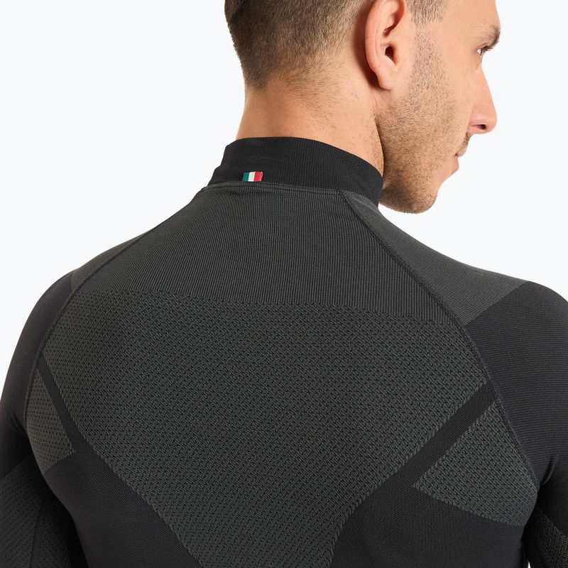 Férfi termoaktív felső Mico Warm Control Mock Neck nero 4
