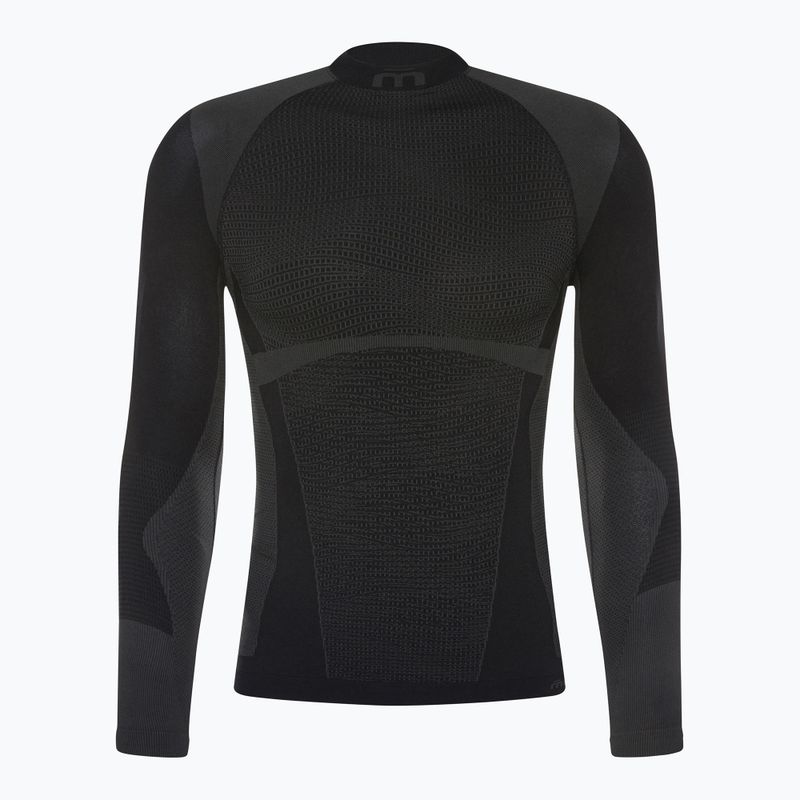 Férfi Mico Warm Control Mock Neck termál póló fekete IN01851 6