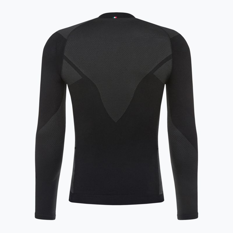 Férfi Mico Warm Control Mock Neck termál póló fekete IN01851 7