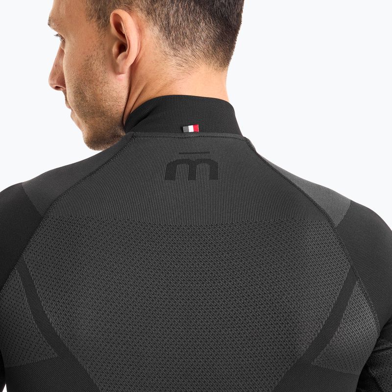 Férfi Mico Warm Control Zip Neck thermo póló fekete IN01852 4