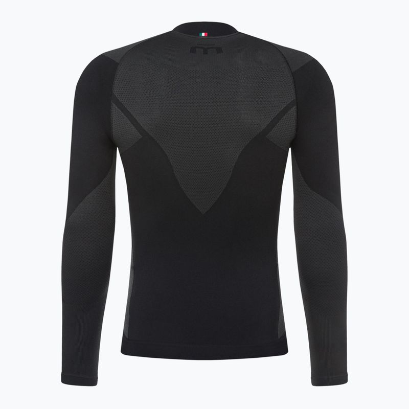 Férfi Mico Warm Control Zip Neck thermo póló fekete IN01852 7