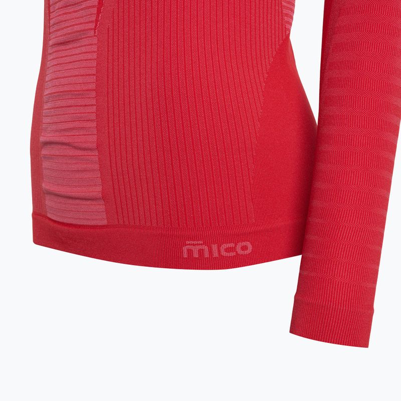 Női hőaktív pulóver Mico Warm Control Round Neck fragola 9