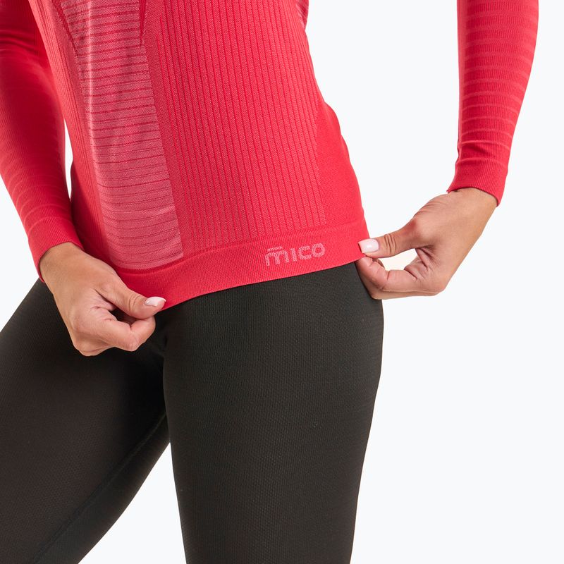 Női Mico Warm Control Mock Neck thermo póló rózsaszín IN01856 5