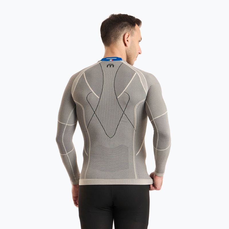Férfi termoaktív felső Mico Odor Zero Round Neck grigio 2