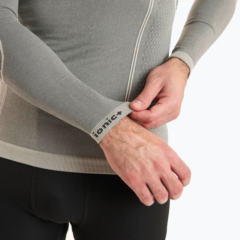 Férfi termoaktív felső Mico Odor Zero Round Neck grigio 5