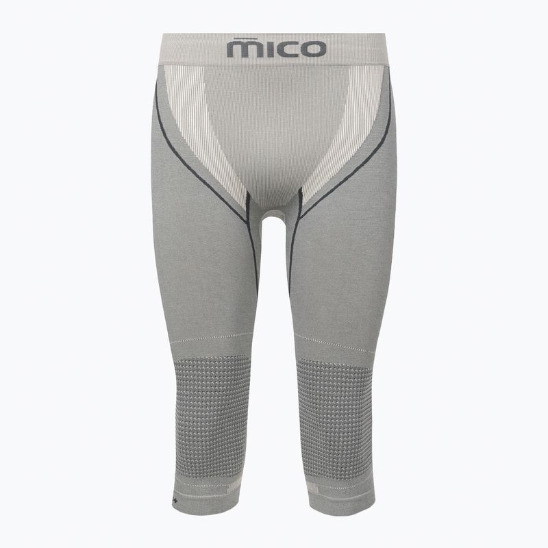 Férfi Mico Odor Zero Ionic+ 3/4 szürke termónadrág CM01454