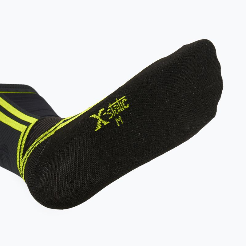Sí zokni Mico Light Weight Odor Zero X-Static Ski anthracite/fluorescent yellow 4