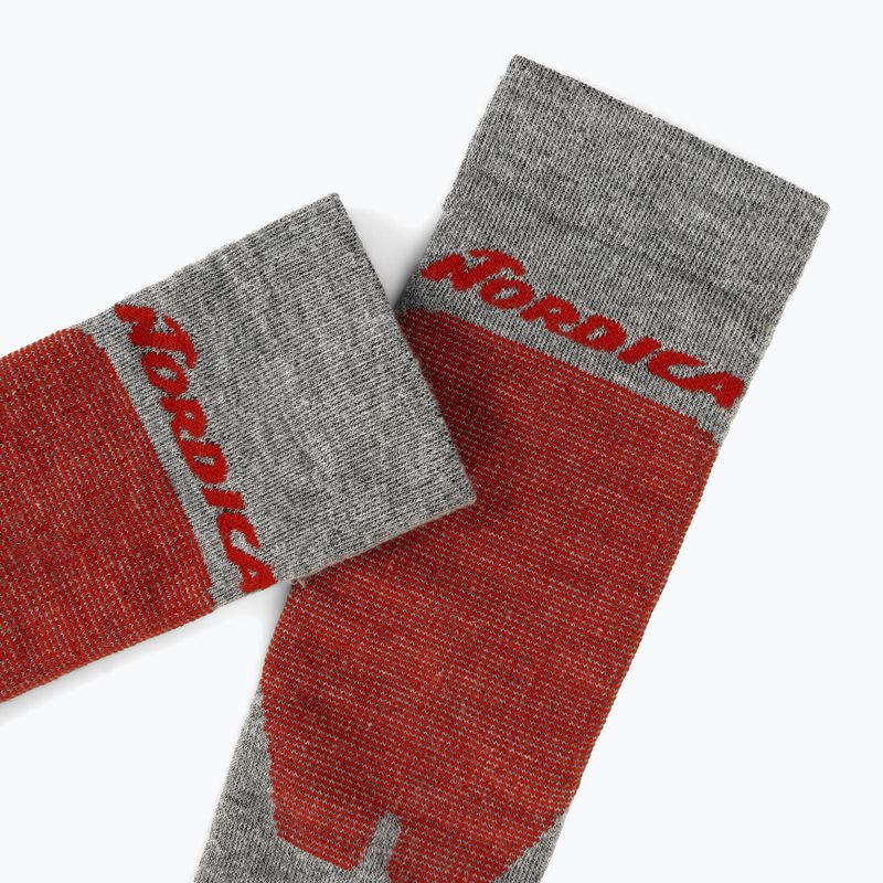 Sízokni Nordica Uni 2.0 2 db grey/ red+black/ red 6