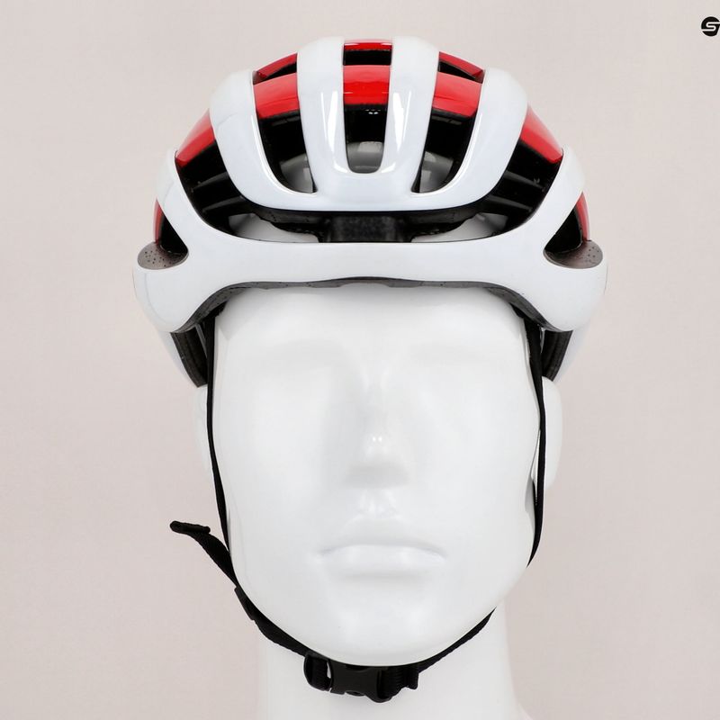 ABUS AirBreaker fehér-piros kerékpáros sisak 86836 11