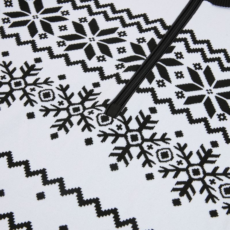 Női thermo pulóver Newland Groenlandia Half Zip white/black 3