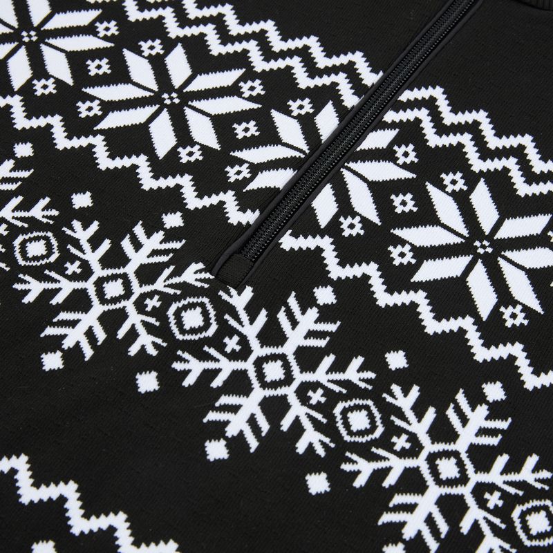 Női thermo pulóver Newland Groenlandia Half Zip black/white 3