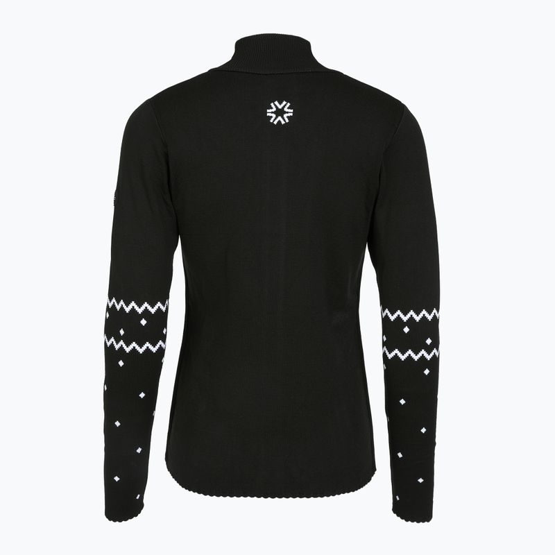 Női thermo pulóver Newland Guenda Full Zip black/white 2