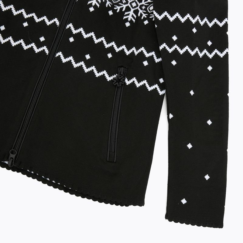 Női thermo pulóver Newland Guenda Full Zip black/white 4