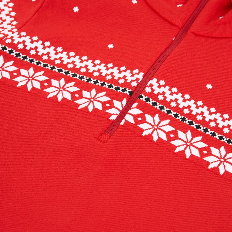 Női thermo pulóver Newland Hilde Half Zip red/white 3