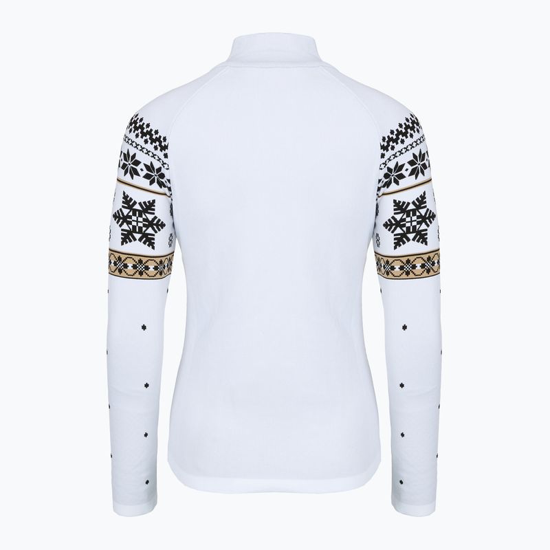 Női thermo pulóver Newland Isalind Half Zip white/black 2