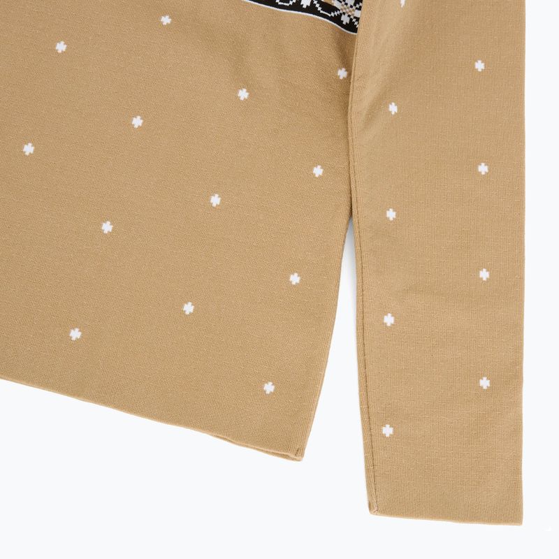 Női thermo pulóver Newland Isalind Half Zip biscuit/white 4