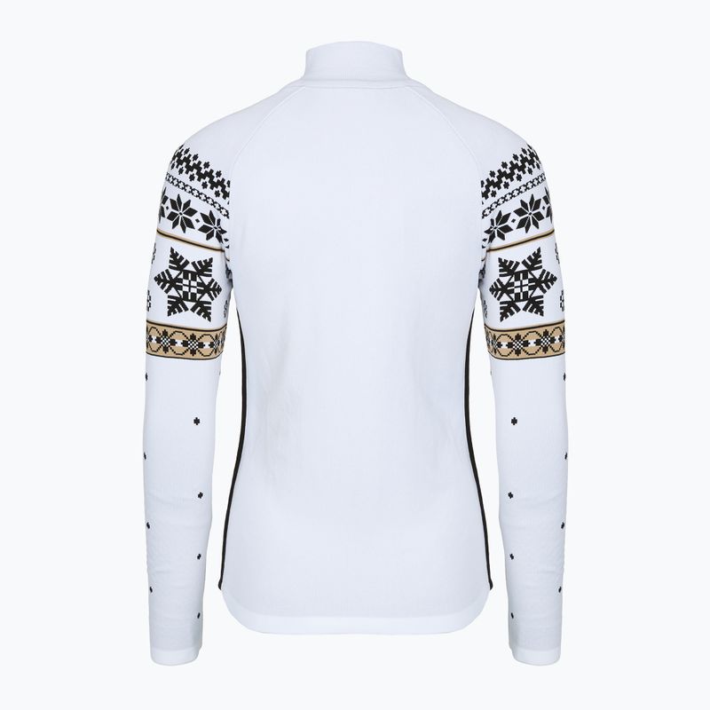 Női thermo pulóver Newland Jadis Full Zip white/black 2