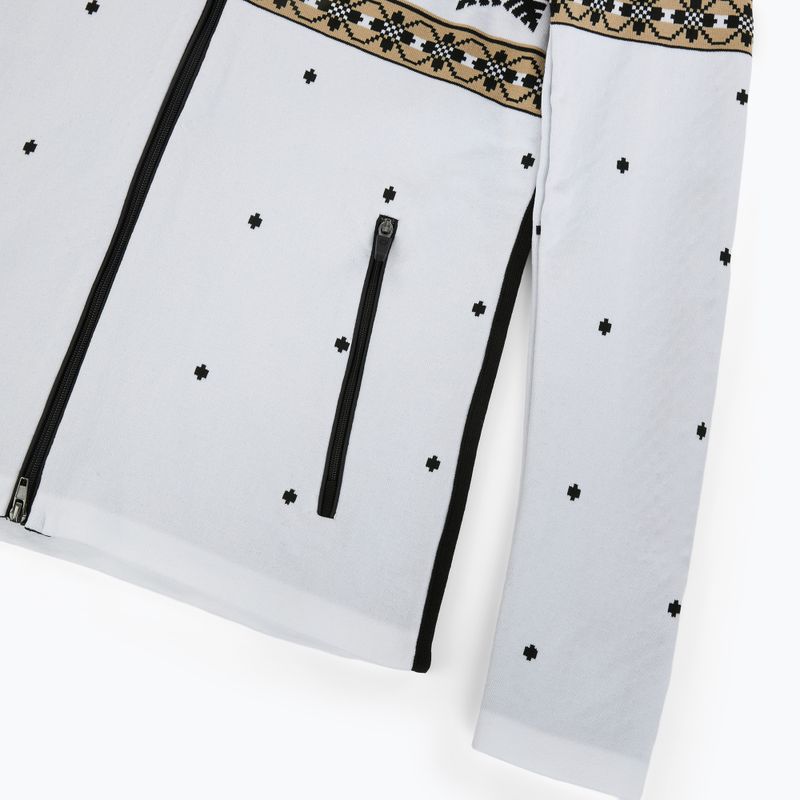 Női thermo pulóver Newland Jadis Full Zip white/black 4