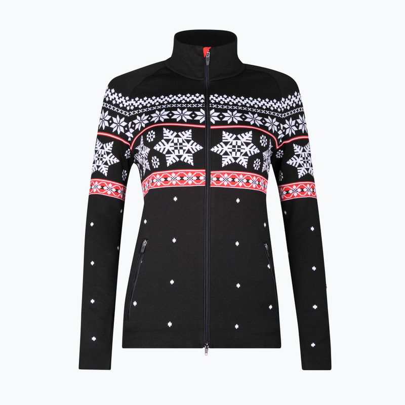 Női thermo pulóver Newland Jadis Full Zip black/white