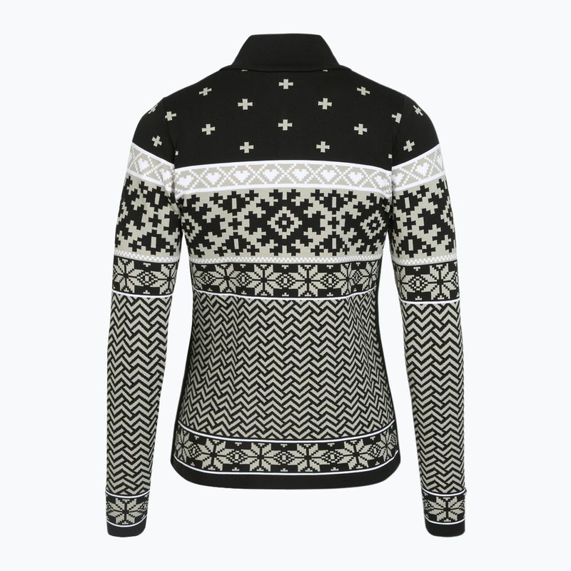 Női thermo pulóver Newland Kylie Full Zip black/stone 2