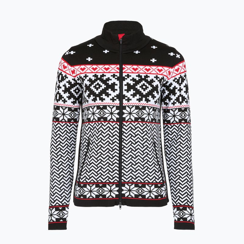 Női thermo pulóver Newland Kylie Full Zip black/white