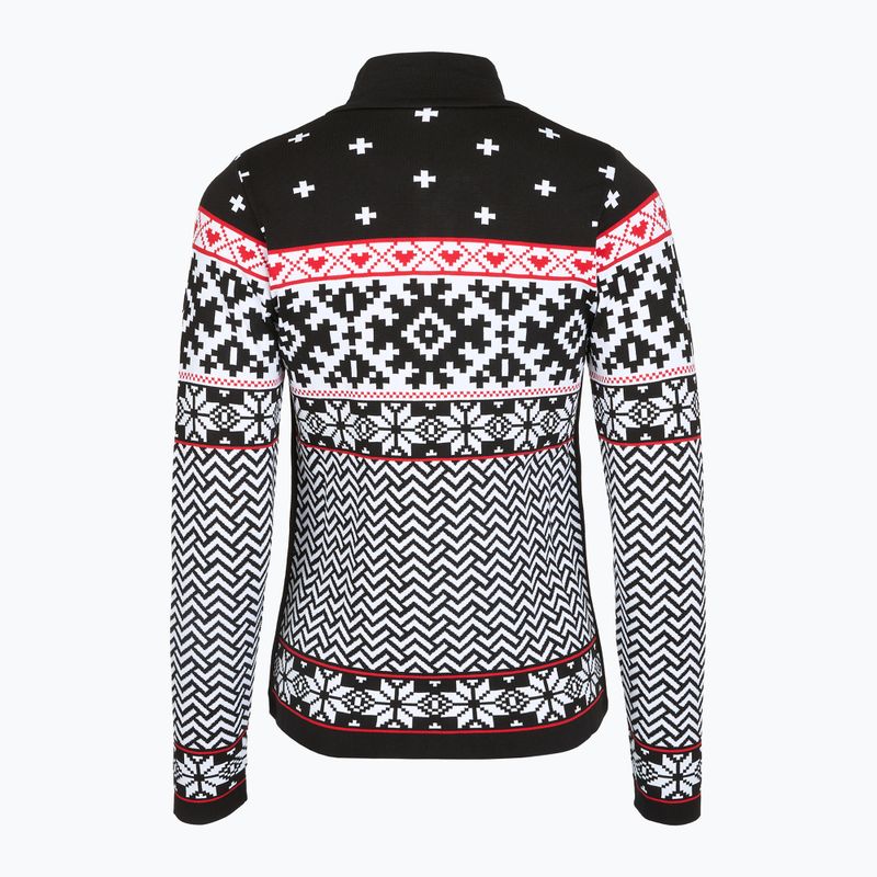 Női thermo pulóver Newland Kylie Full Zip black/white 2