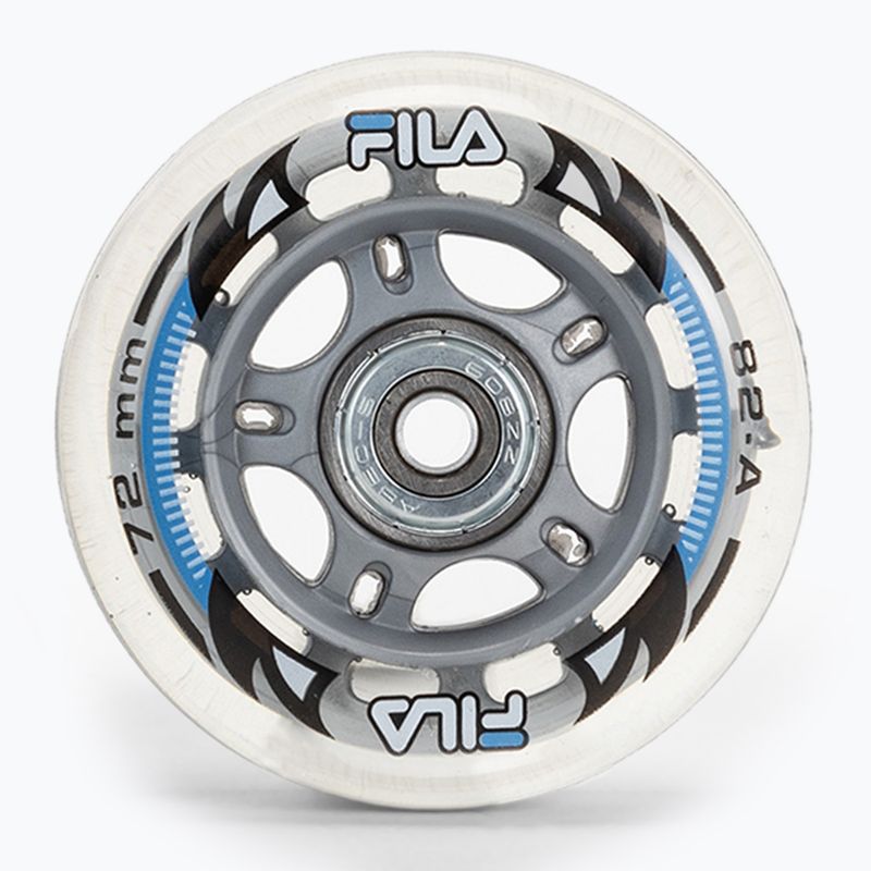 Csapágyazott görkorcsolya kerekek FILA Wheels+A5+Alus 6mm white