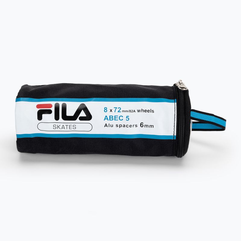 Csapágyazott görkorcsolya kerekek FILA Wheels+A5+Alus 6mm white 3