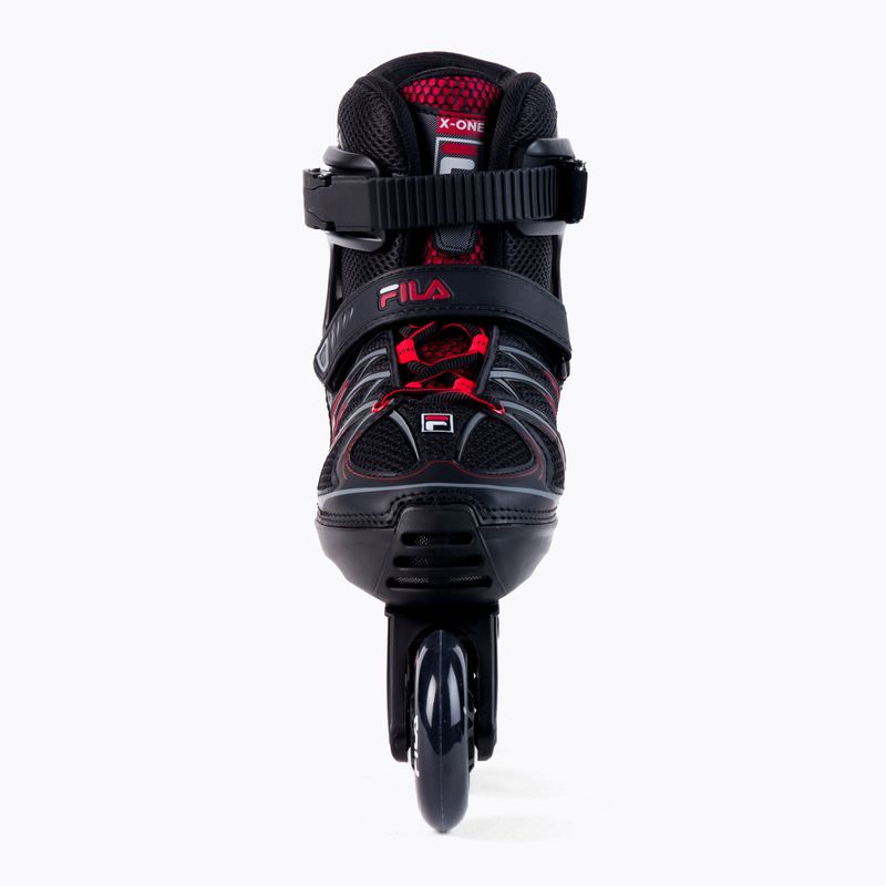 Gyermek görkorcsolya FILA X ONE black/red 4