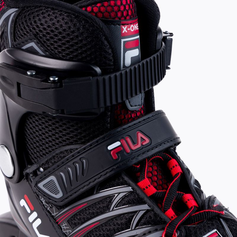 Gyermek görkorcsolya FILA X ONE black/red 5