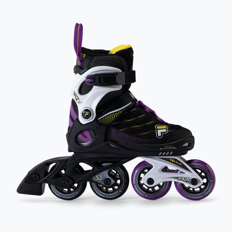 Gyermek görkorcsolya FILA Wizy G black/yellow magenta 2