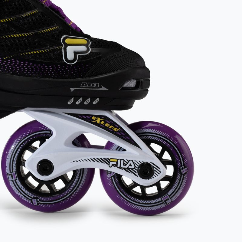 Gyermek görkorcsolya FILA Wizy G black/yellow magenta 6