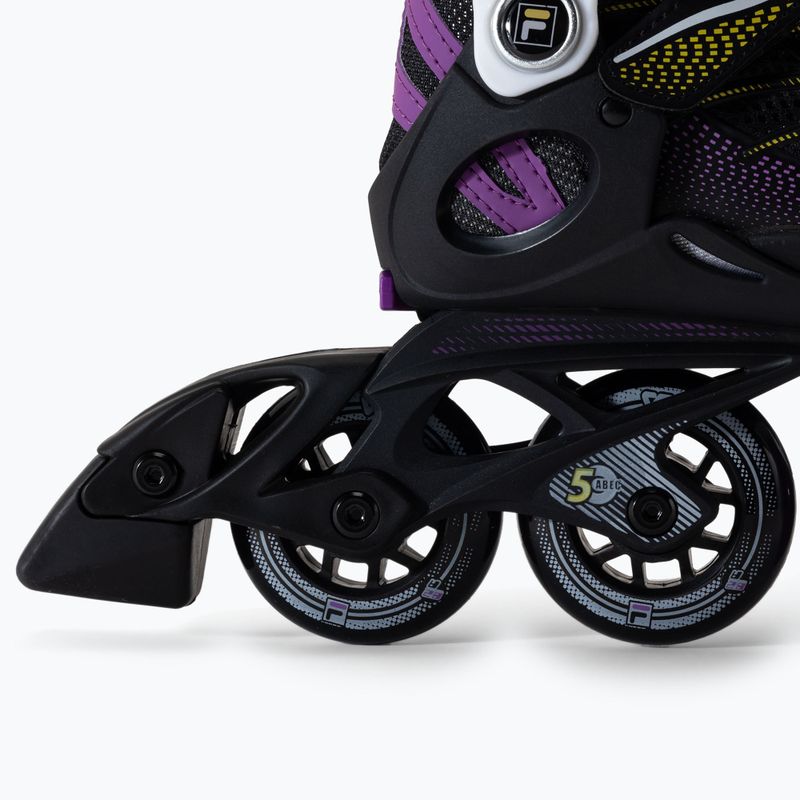 Gyermek görkorcsolya FILA Wizy G black/yellow magenta 7