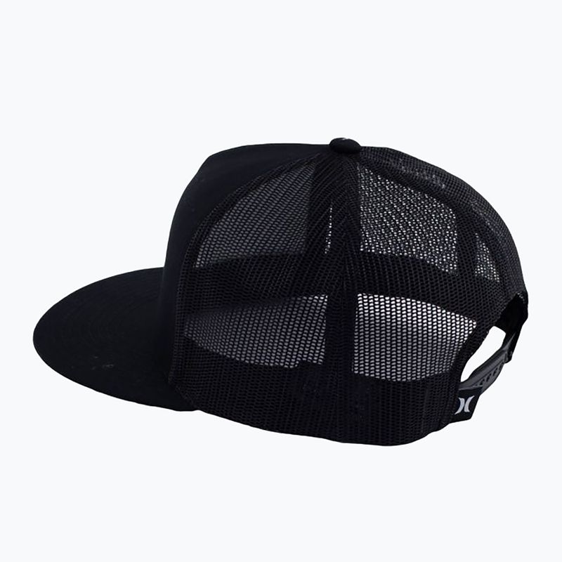 Férfi Hurley Icon Solid Solid Flat Trucker sapka fekete 2