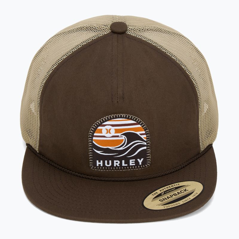 Férfi Hurley Mavericks Trucker bársony barna baseball sapka 2