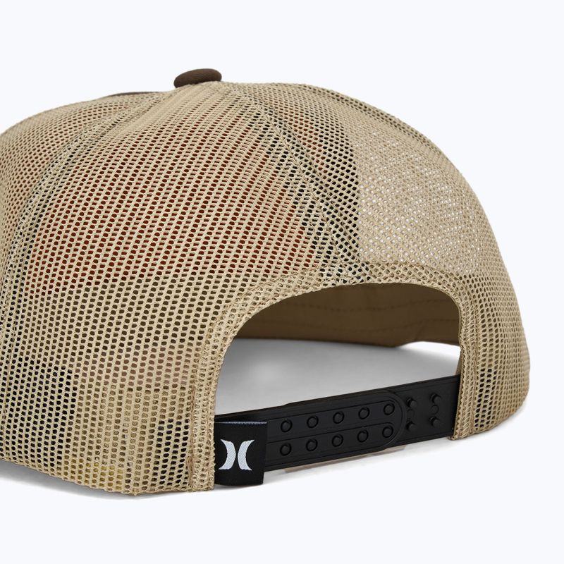 Férfi Hurley Mavericks Trucker bársony barna baseball sapka 4