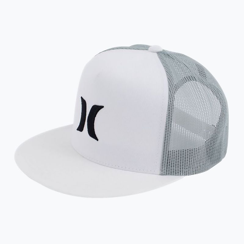 Férfi Hurley Icon Solid Solid Flat Trucker sapka fehér