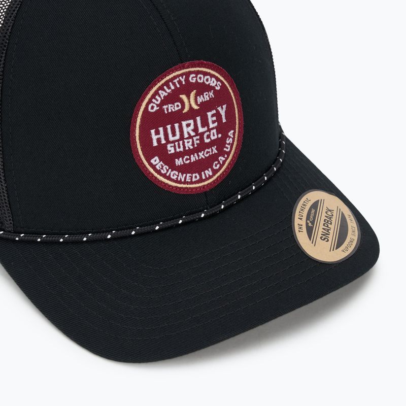 Hurley Jetties Trucker férfi baseball sapka fekete 3