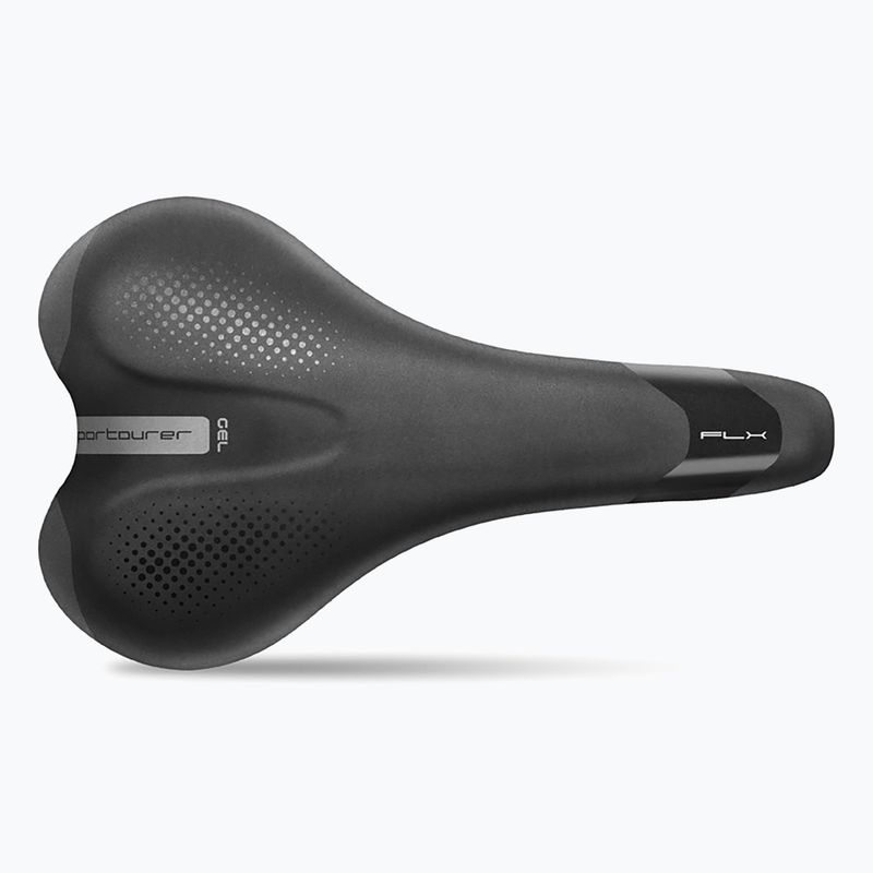 Sportourer FLX Man kerékpár nyereg Gel fekete