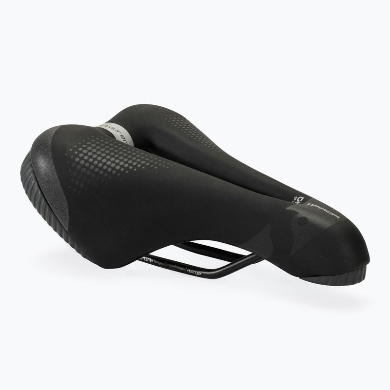 Kerékpár nyereg Sportourer Garda Gel Flow black