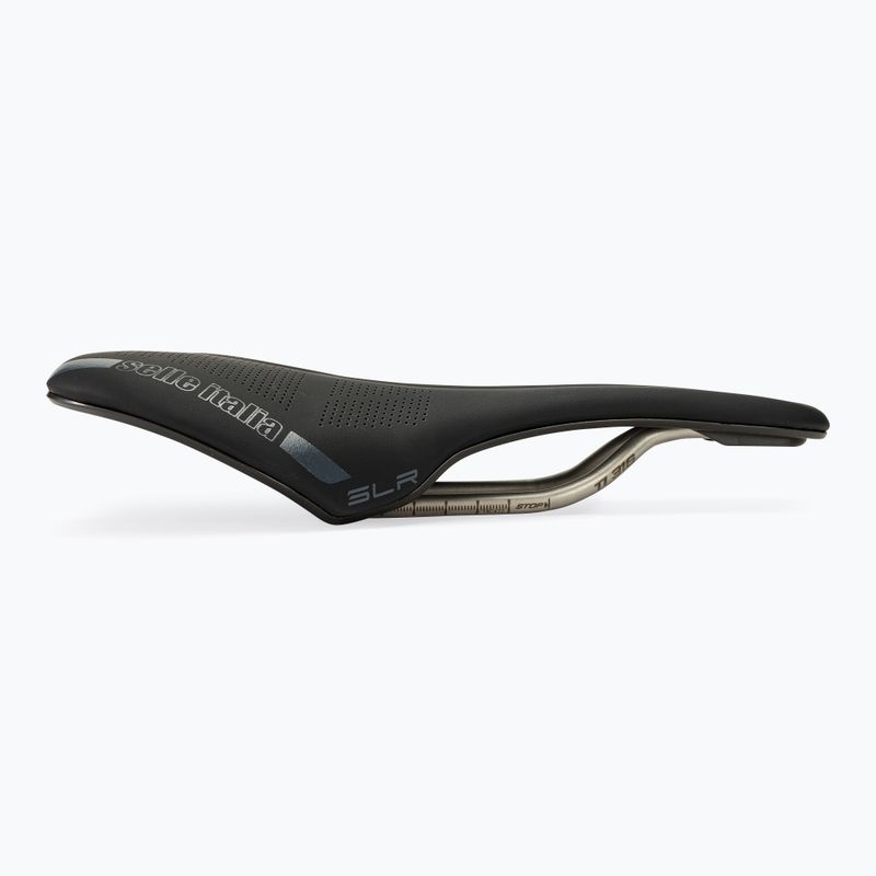 Selle Italia Slr Boost Ti 316 Rail Fibra-Tek kerékpár nyereg fekete SIT-041A120IKC001 2